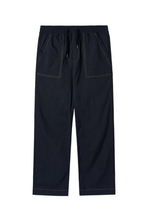 W DENIM-LIKE TROUSERS - NAVY (P252WPT180)