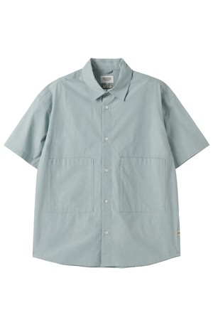 BIOWASHED HALF SLEEVE SHIRT - MINT (P252MSH433)