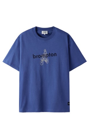 BROMPTON RIDER GRAPHIC T-SHIRT - BLUE (P252UTS436)