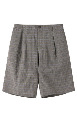 RIDING CHEQUERED SHORT - GREY (P252MHP482)