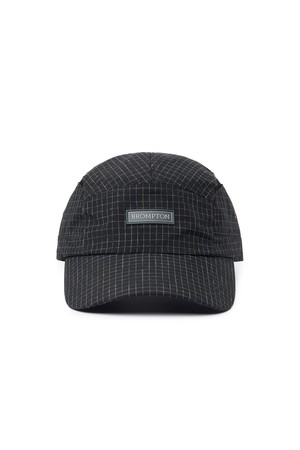 SLUB CHECK CAMP CAP - BLACK (P255AHA103)