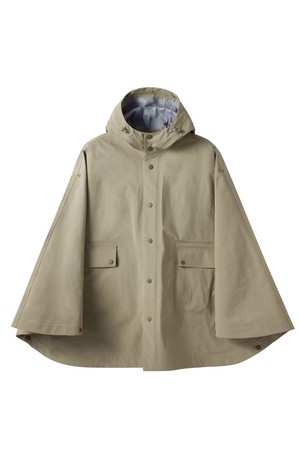 W PONCHO RAIN COAT - BEIGE (P255WCT132)