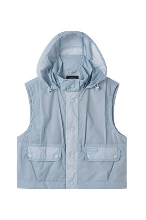 W COOLWAVE CROPPED VEST - L/BLUE (P252WVT186)