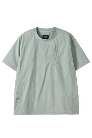 LIGHTWEIGHT NYLON HALF SLEEVE T-SHIRT - MINT (P252UTS184)