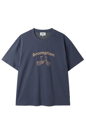 1975 BICYCLE GRAPHIC T-SHIRT - PURPLE GREY (P252UTS438)