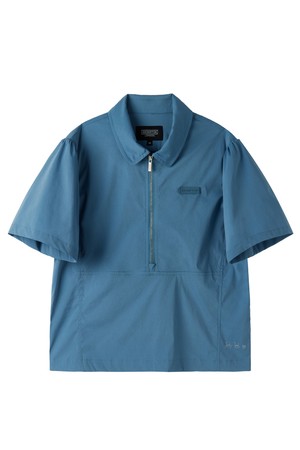 W COOLWAVE HALF ZIP T-SHIRT - BLUE (P252WPL186)
