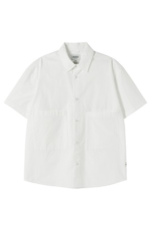 BIOWASHED HALF SLEEVE SHIRT - WHITE (P252MSH433)