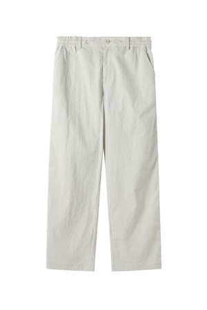 POLYESTER SEERSUCKER TROUSERS - L/GREY (P252MPT185)