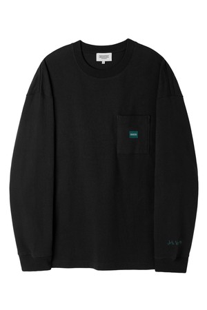 BASIC SOLID LONG SLEEVE T-SHIRT - BLACK (P253UTS411)