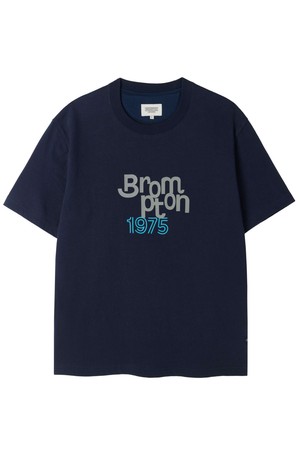 BROMPTON LOGO HALF SLEEVE T-SHIRT - NAVY (P253UTS401)