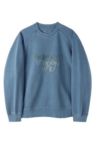PIGMENT PRINT SWEATSHIRT - BLUE (P253USW430)