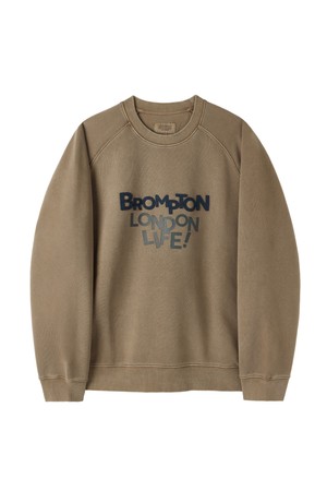 PIGMENT PRINT SWEATSHIRT - BROWN (P253USW430)