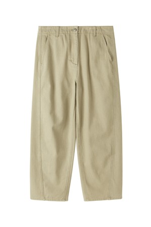 W CURVED TROUSERS - BEIGE (P253WPT402)