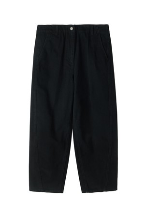 W CURVED TROUSERS - BLACK (P253WPT402)