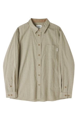 CHEQUERED SHIRT - L/BEIGE (P253MSH403)