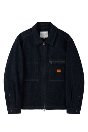 DENIM ZIP-UP JACKET - INDIGO (P253MJK461)