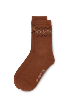 JACQUARD POINT SOCKS - ORANGE (P255ASO411)