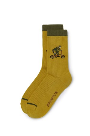 BICYCLE GRAPIC SOCKS - MUSTARD (P255ASO410)