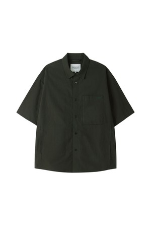 MICRO SEERSUCKER SET HALF SLEEVE SHACKET - KHAKI 2 (P252MJK484)