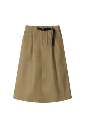 W BRITISH CAMPER SKIRT - D/BEIGE (P254WSK436)