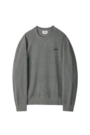 HERRINGBONE SWEATSHIRT - M/GREY (P254USW480)