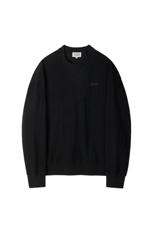 HERRINGBONE SWEATSHIRT - BLACK (P254USW480)