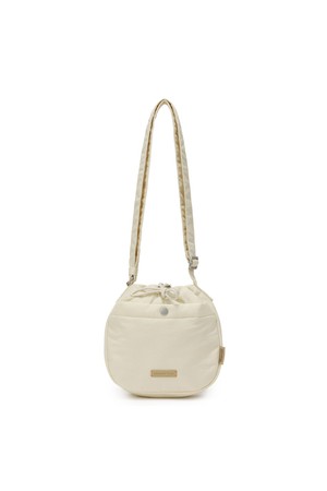 QUILTED DROW STRING BAG - CREAM (P255ACR411)