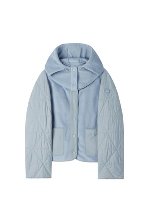 W FLEECE PADDED JACKET - L/BLUE (P254WFT131)