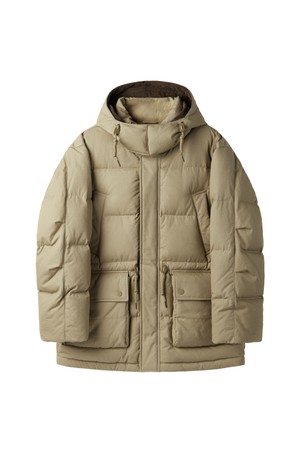 BRITISH CAMPER HEAVY DOWN JUMPER - D/BEIGE (P254MDW455)