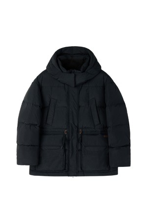 W BRITISH CAMPER MIDI DOWN JUMPER - BLACK (P254WDW453)