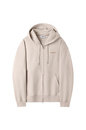 JACQUARD HOODIE ZIP-UP - OATMEAL (P261UFT103)