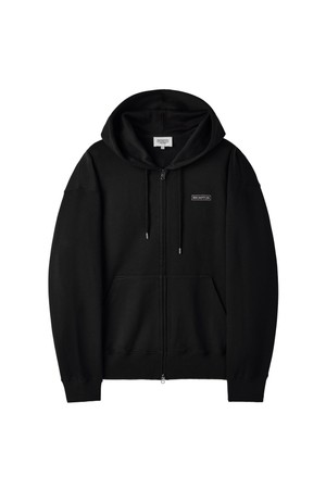 JACQUARD HOODIE ZIP-UP - BLACK (P261UFT103)