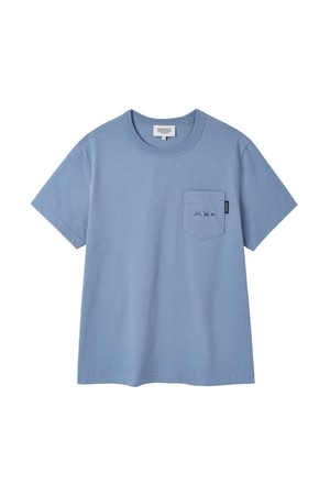 BASIC HALF SLEEVE T-SHIRT - BLUE (P265UTS101)