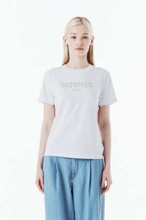 W GARDEN LETTERING HALF SLEEVE T-SHIRT - WHITE (P262WTS133)