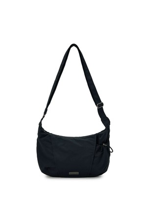 SIDE CUT DETAIL HOBO BAG - BLACK (P265ACR107)