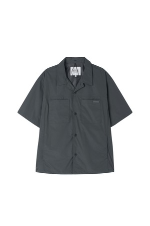 CREASE HALF SLEEVE JACKET - GREYISH KHAKI (P262MJK183)