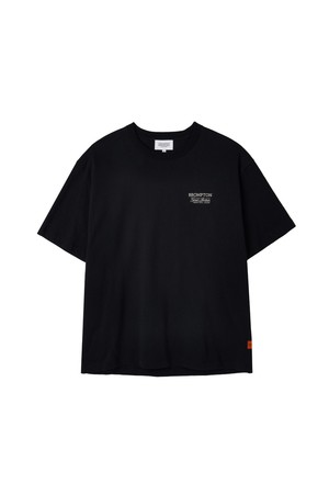 BROMPTON LETTERING HALF SLEEVE T-SHIRT - BLACK (P262UTS151)