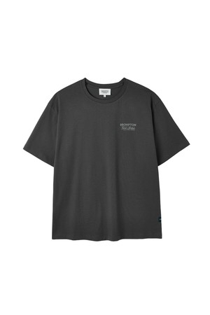 BROMPTON LETTERING HALF SLEEVE T-SHIRT - C/GREY (P262UTS151)
