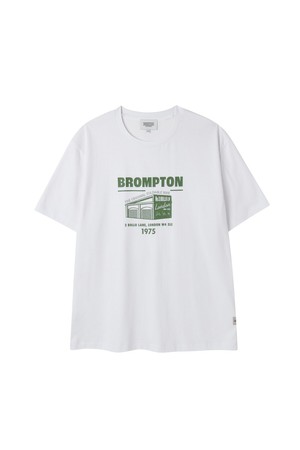 BROMPTON GRAPHIC HALF SLEEVE T-SHIRT - WHITE (P262UTS152)