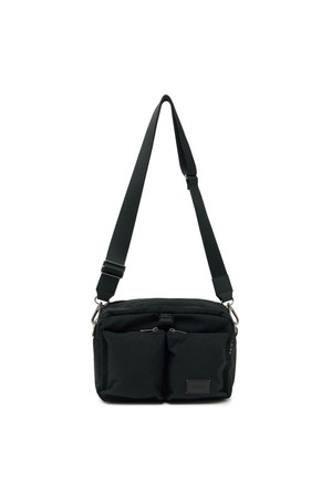 TWO POCKET CROSS BAG - BLACK (P265ACR122)