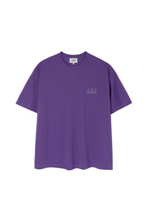 REFLECTIVE GRAPHIC MESH HALF T-SHIRT - PURPLE (P263MTS106)