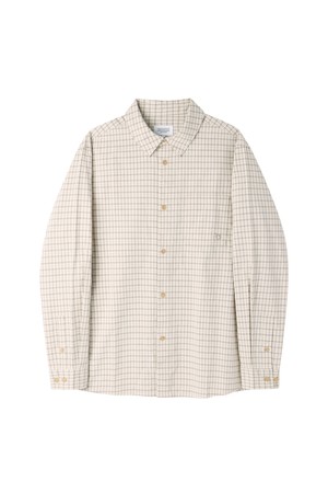 CHECK SHIRT - L/BEIGE (P263USH401)
