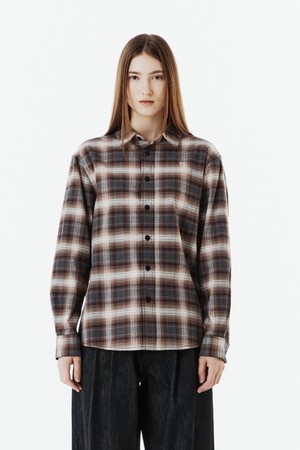 BIG CHECK SHIRT - BROWN (P263USH405)