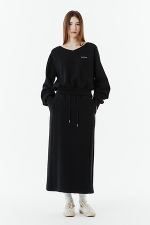 W SWEAT SKIRT - BLACK (P263WSK161)