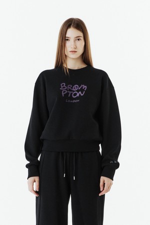 W BROMPTON LOGO GRAPHIC SWEATSHIRT - BLACK (P263WSW162)