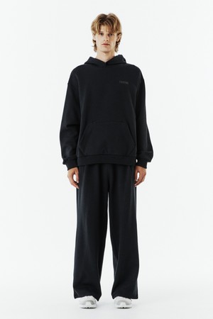 LOGO WIDE SWEAT TROUSERS - BLACK (P263UPT164)