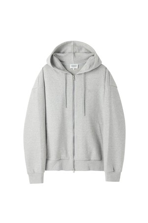 HOODED ZIP-UP - M/GREY (P263UFT163)