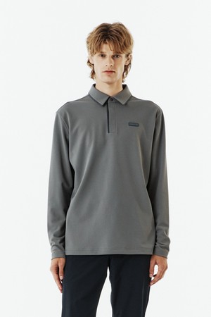 COLLAR T-SHIRT - CHARCOAL (P263MPL120)