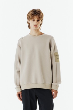 HYBRID SWEATSHIRT - BEIGE (P263MSW121)