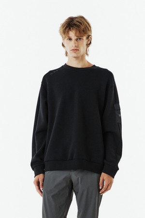 HYBRID SWEATSHIRT - BLACK (P263MSW121)